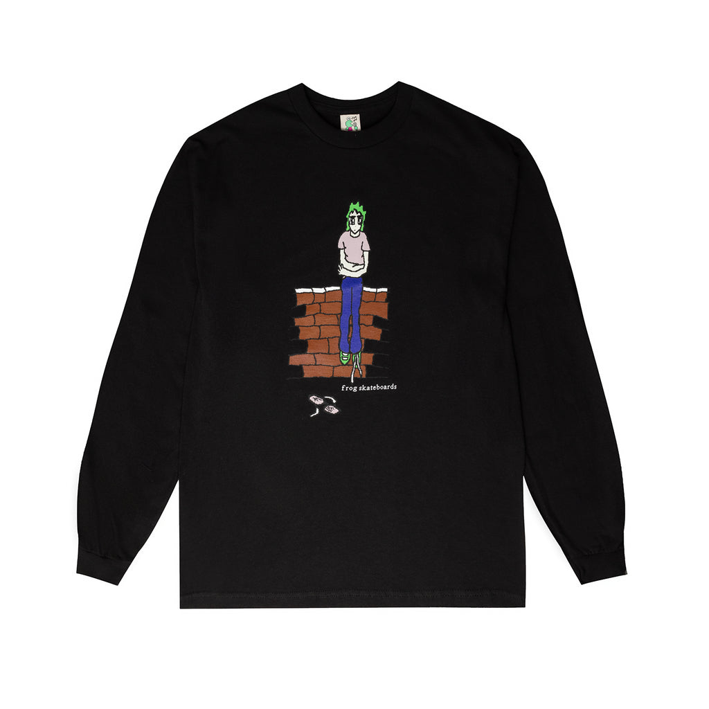 Broken Glasses Longsleeve (Black) – frog skateboards