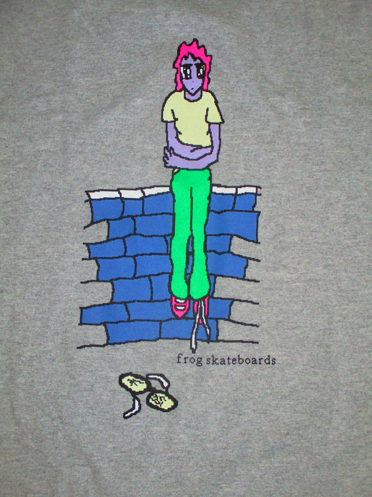 Broken Glasses Longsleeve (Athletic Heather) – frog skateboards