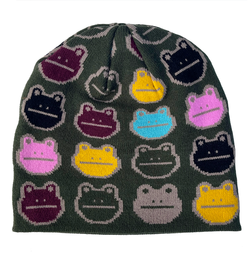 Frog beanie(ビーニー) two frogs ビーニー Knit Frog Beanie - Bullfrog