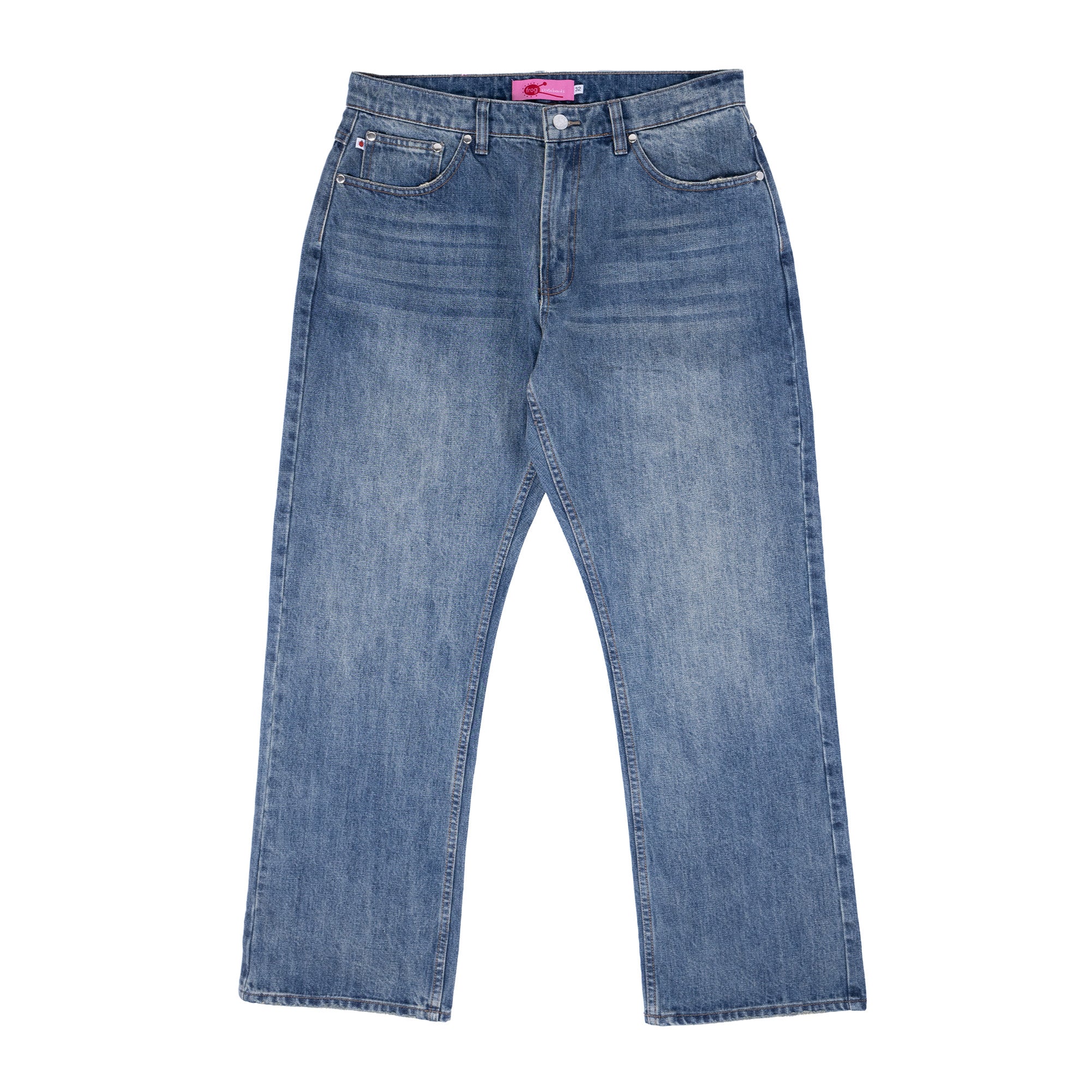 ≪超目玉★12月≫ Bootcut Fit Relaxed Jean skateboards frog – (Indigo) パンツ