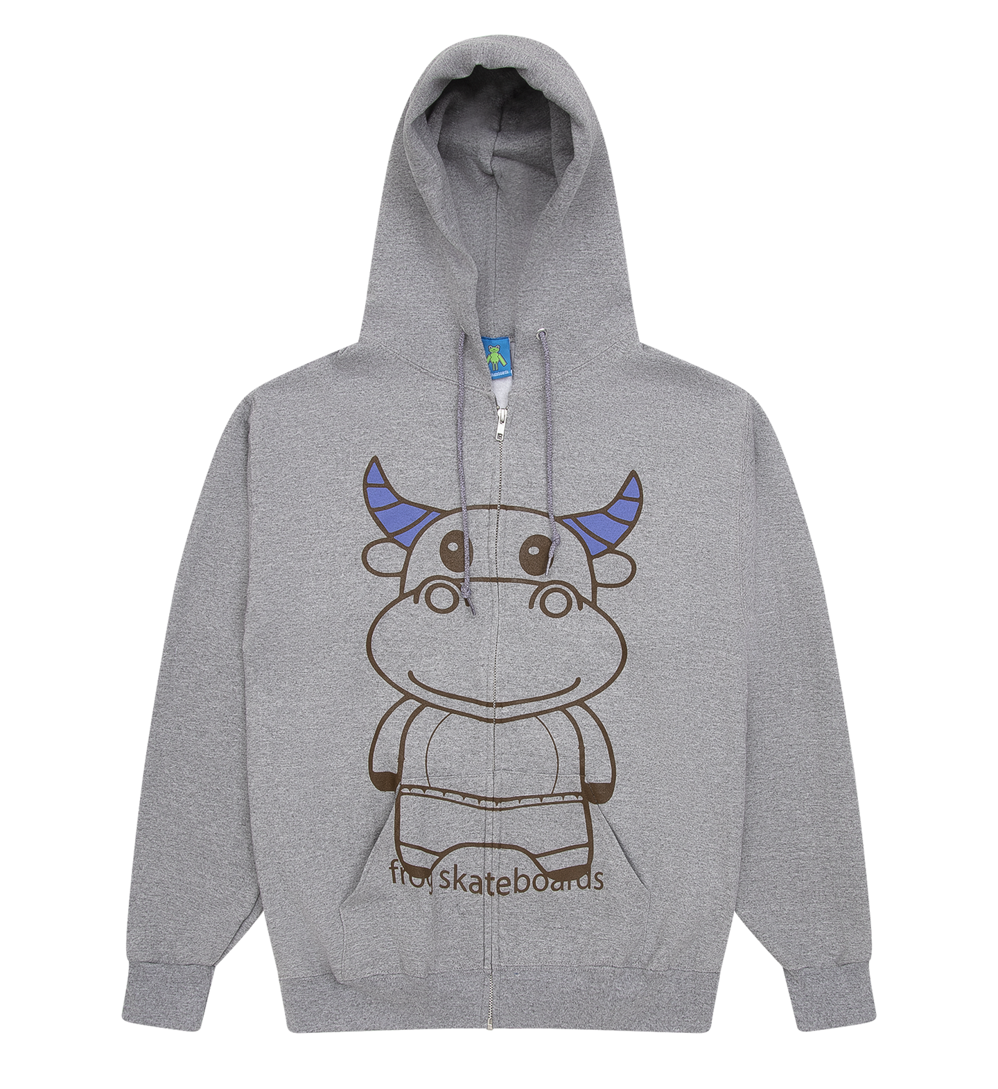 Totally Awesome Zip Hoodie (Athletic Grey)