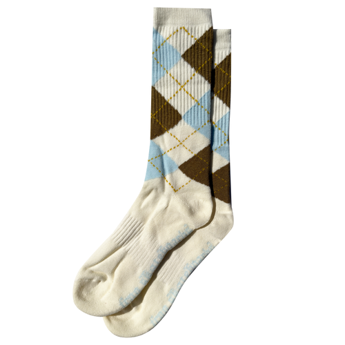 Argyle Socks (Cream)