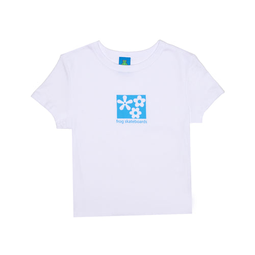 Flower Baby Cropped Tee (White)