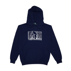 R U Going With Me? Hoodie (Navy) – frog skateboards
