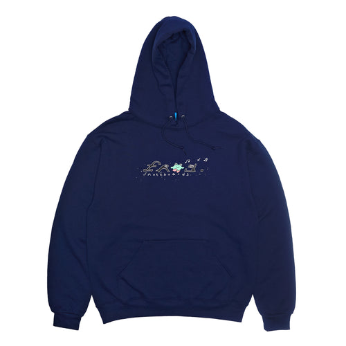 Happy Dirty Frog Hoodie (Navy)
