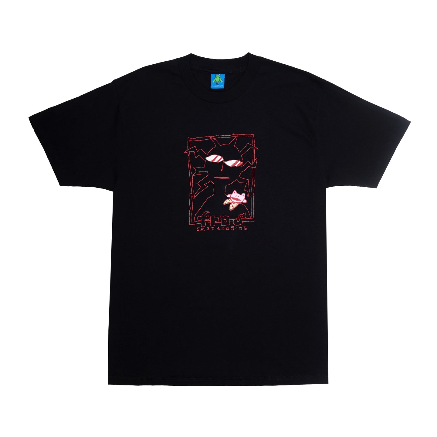 Shoulder Frog T-Shirt (Black)
