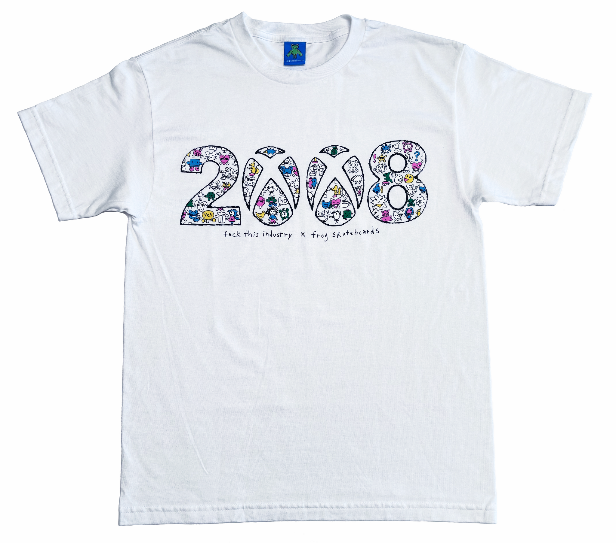 Fuck this Industry x Frog T-Shirt (White) – frog skateboards Fuck this Industry x Frog T-Shirt (White) – frog skateboards