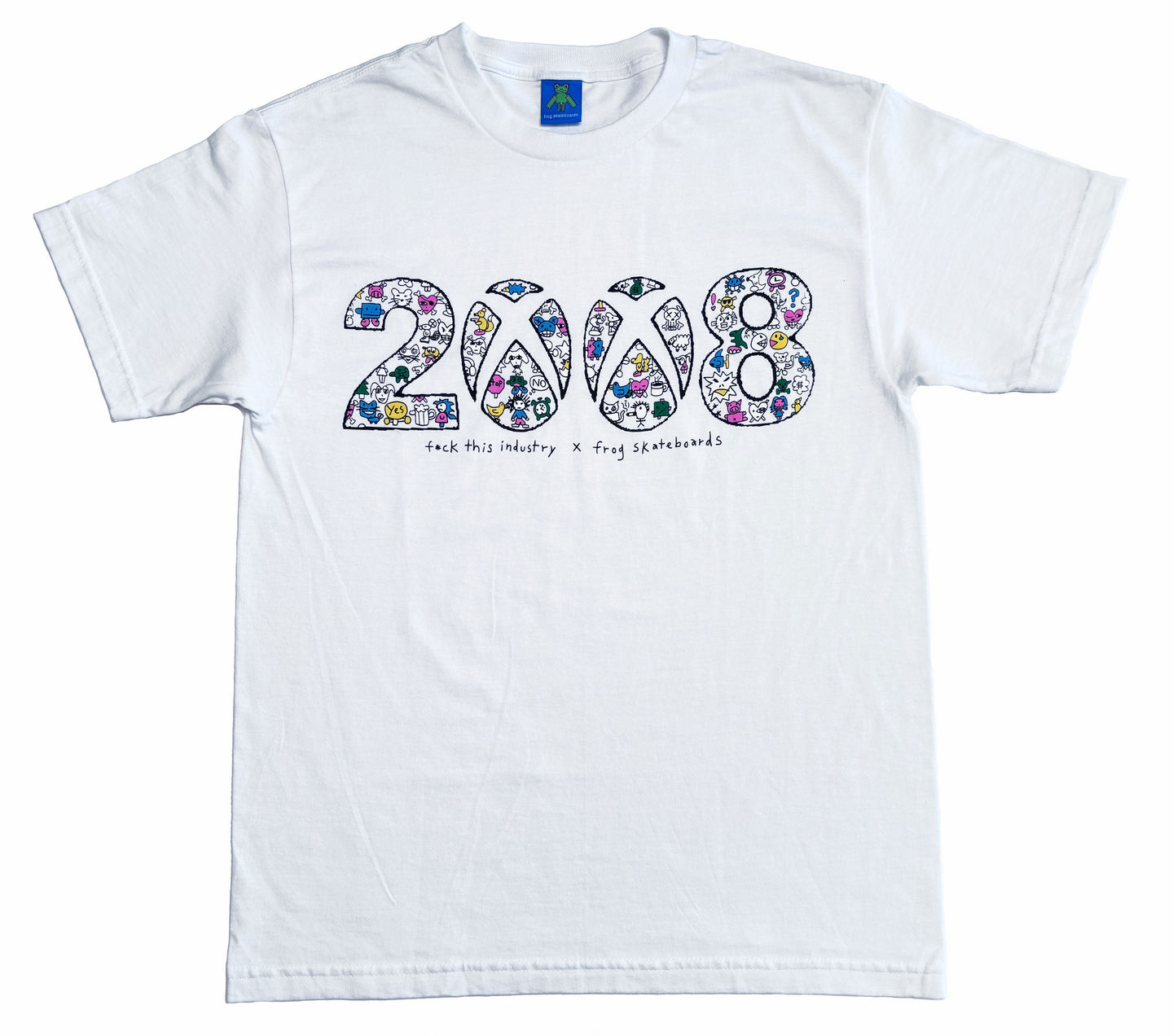frog skateboards ジップパーカーfuckthisindustry Fuck this Industry x Frog T-Shirt (White) – frog skateboards