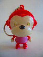 Robot Monkey Keychain (Red)