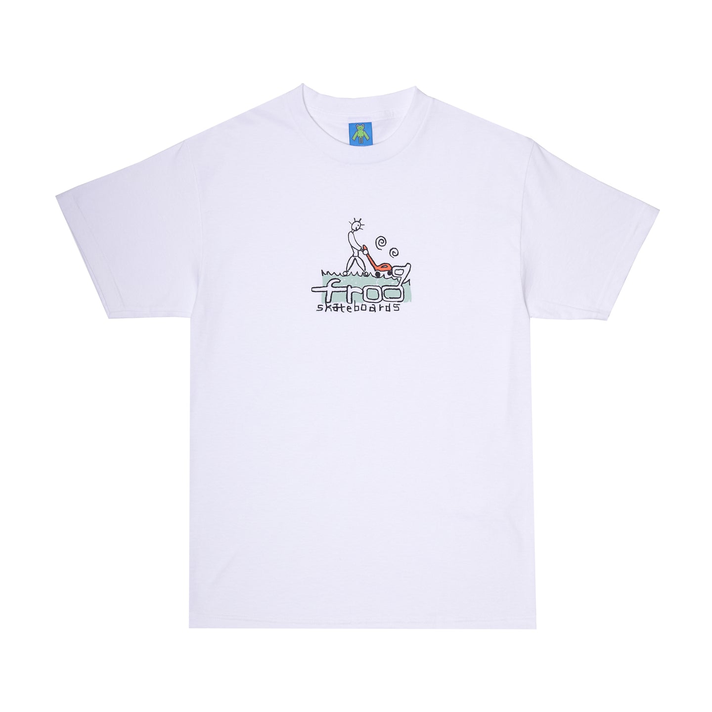 Lawn Mower Man T-Shirt (White) – frog skateboards