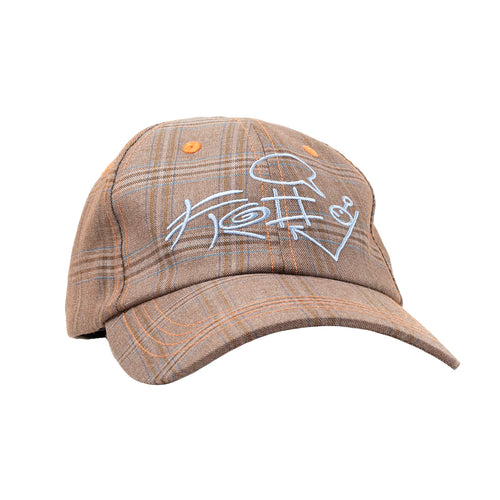 Plaid G Hat (Brown)