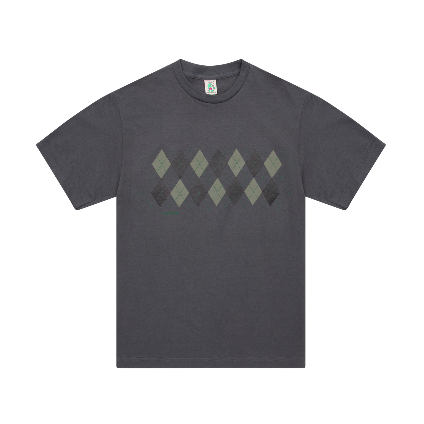 Total Argyle Tee (Charcoal)