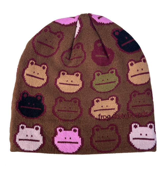 Frog Nation Beanie (Brown)