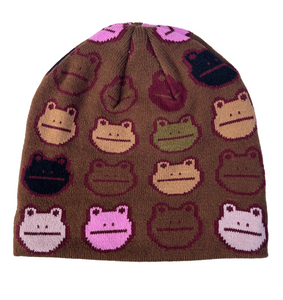 Frog Nation Beanie (Brown)