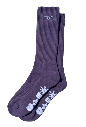 Frog Socks (Plum)