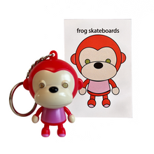 Robot Monkey Keychain (Red)