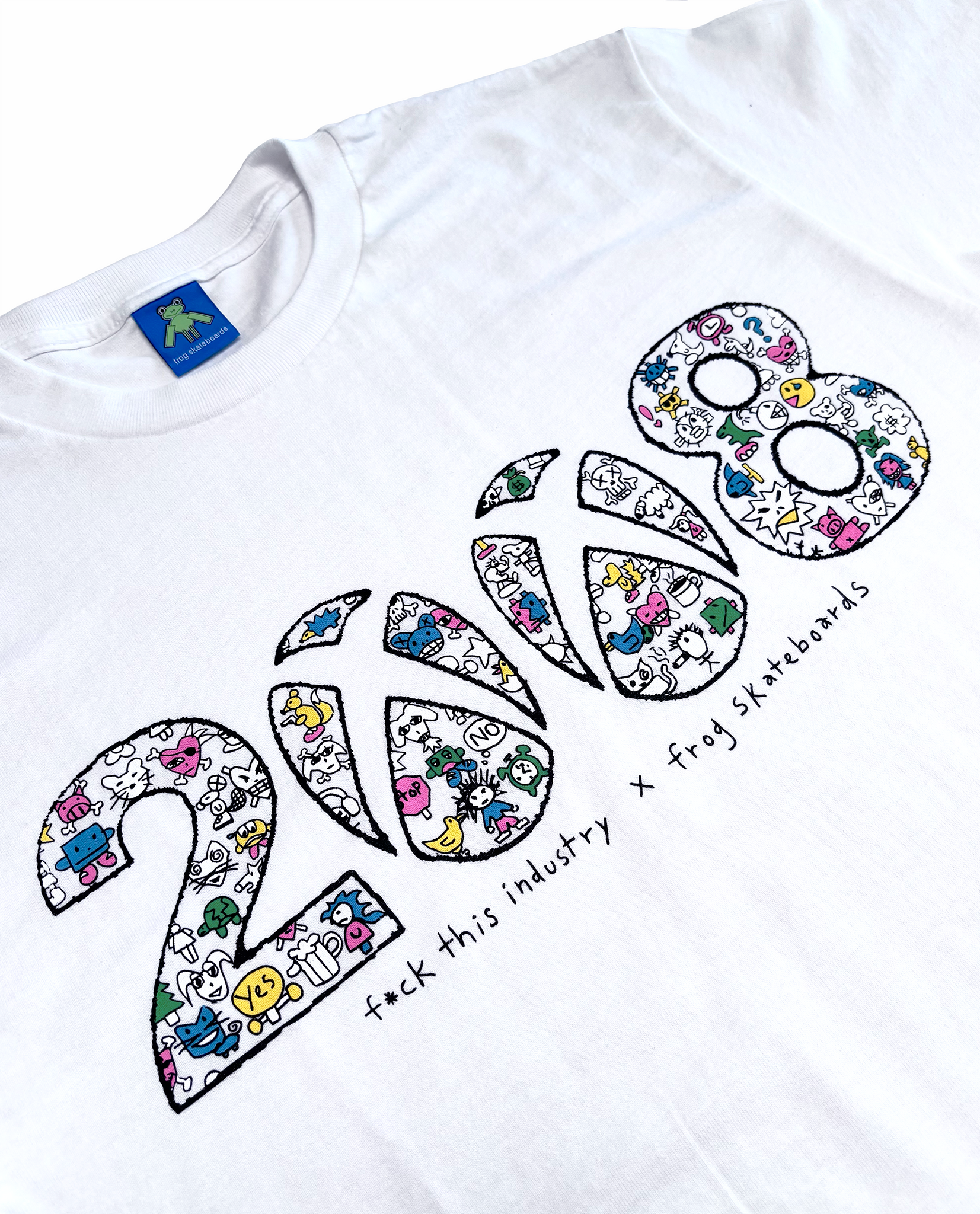 Fuck this Industry x Frog T-Shirt (White) – frog skateboards Fuck this Industry x Frog T-Shirt (White) – frog skateboards